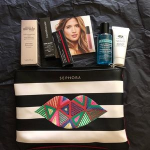 SEPHORA MAKEUP BAG & DELUXE SAMPLES -SHISHEIDO++